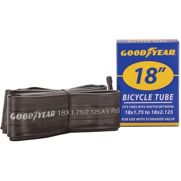 Kent Bicycle Tube, Black, For 18 x 134 in to 218 in W Bicycle Tires 91076